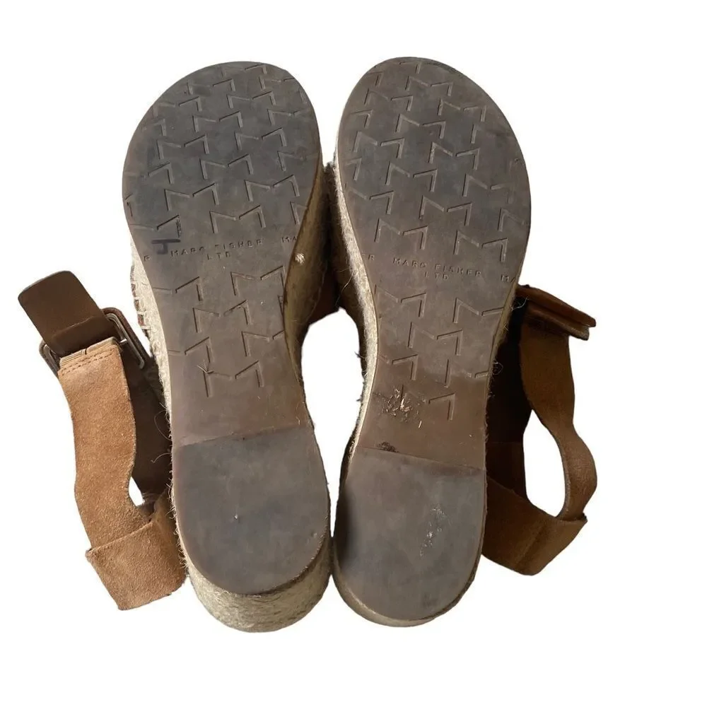 Marc Fisher | Randall Espadrille Wedge Suede Sandals, Size 8